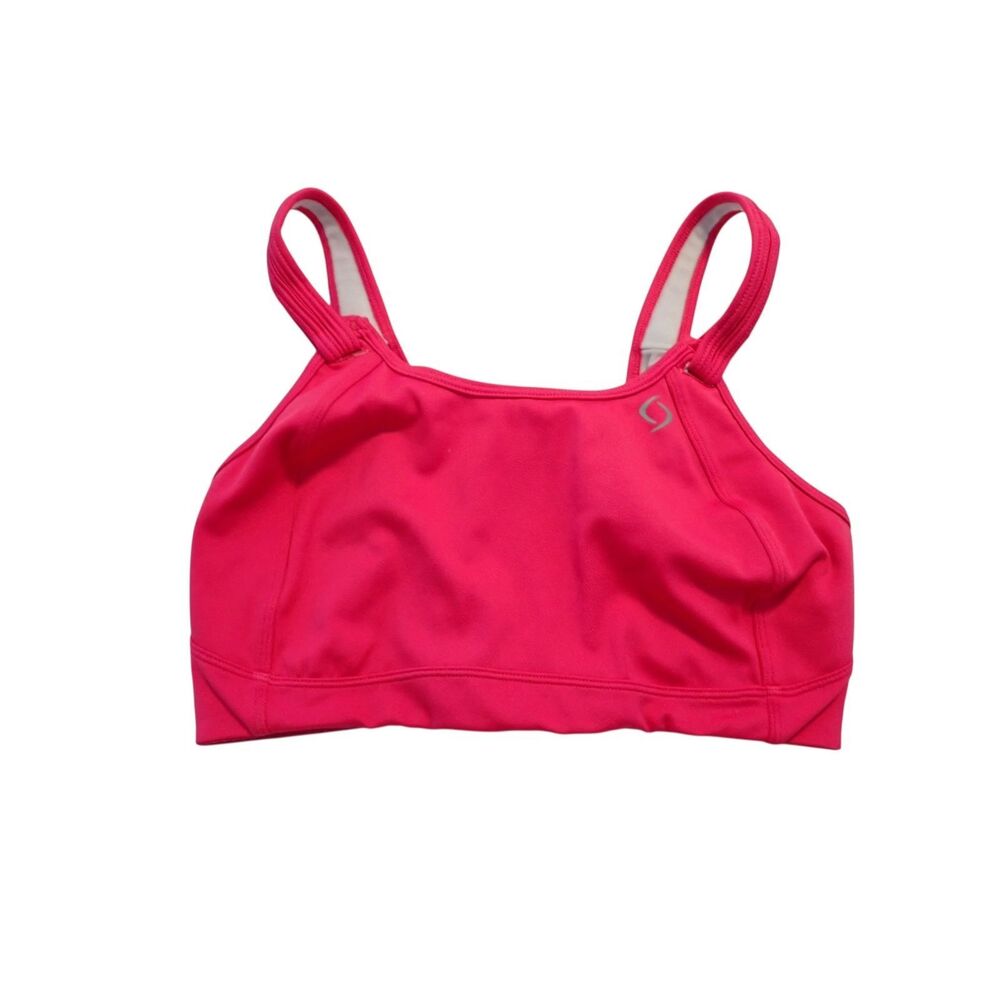 Moving Comfort Fiona Sports Bra 34DD Fiona Pink High Support Hook Eye Workout